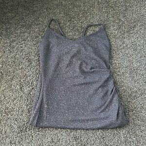 Grey glitter dress